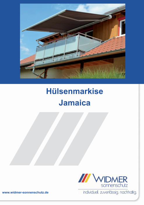 Flyer Hülsenmarkise Jamaica 2015